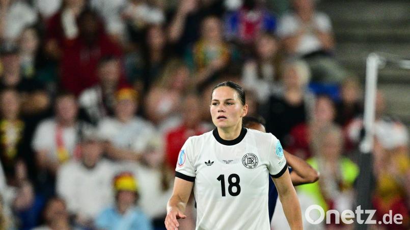 Leipzigs Giovanna Hoffmann könnte das Halbfinale der Nations League verpassen. Bild: Sebastian Christoph Gollnow/dpa