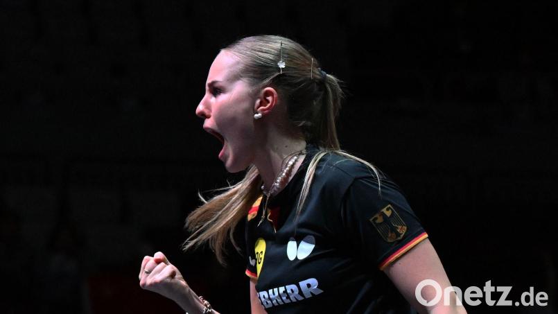 Gewinnt ihr erstes Spiel bei der Team-EM: Tischtennis-Star Annett Kaufmann. (Archivbild) Bild: Liu Xu/XinHua/dpa