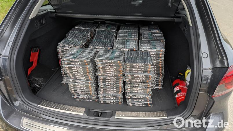 Die Bundespolizei stellte 6000 Böller bei einer Kontrolle in Waldsassen sicher. Bild: Bundespolizei