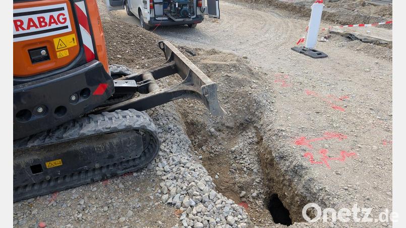 Die Hohlräume wurden beim Bau der neuen Trambahnlinie unter der Fahrbahn entdeckt. Bild: -/SWM/MVG/dpa