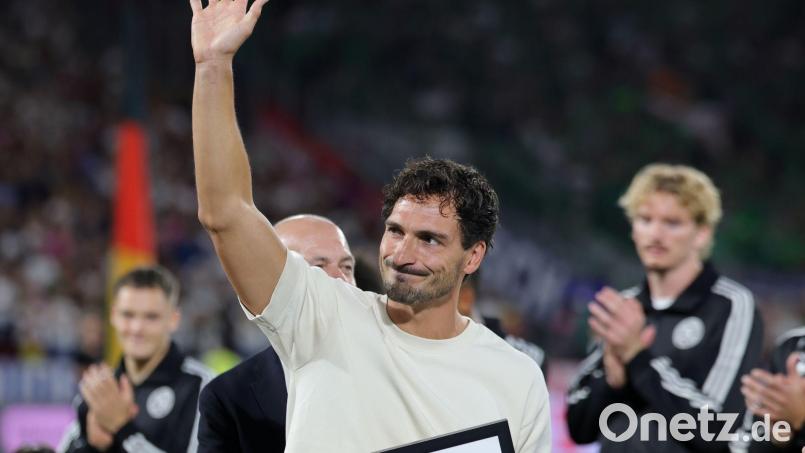 Im September wurde Mats Hummels vom Nationalteam verabschiedet. (Archivbild) Bild: Rolf Vennenbernd/dpa