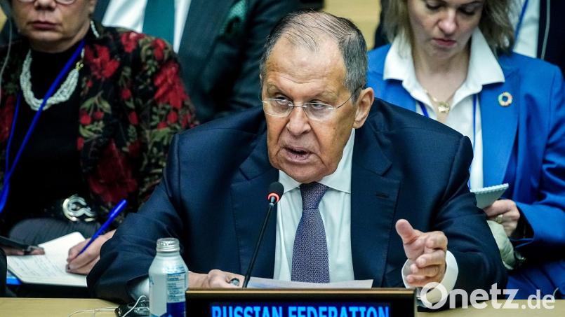 Russlands Außenminister Lawrow sichert Venezuela Moskaus Solidarität bei der Auseinandersetzung mit den USA zu. (Archivbild) Bild: Kay Nietfeld/dpa