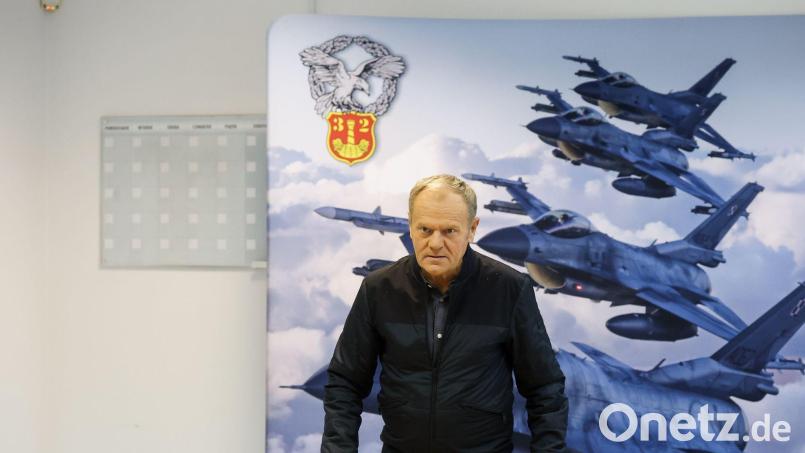Polens Regierungschef Donald Tusk gab bekannt, dass der Geheimdienst acht mutmaßliche Saboteure gefasst hat. (Archivbild) Bild: Marian Zubrzycki/PAP/dpa