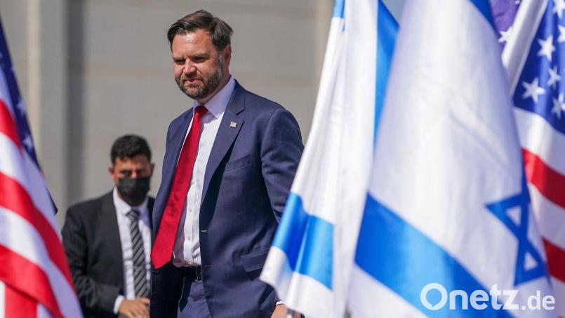 Vance spricht über den Stand der Gaza-Verhandlungen. Bild: Nathan Howard/Pool New York Times/AP/dpa