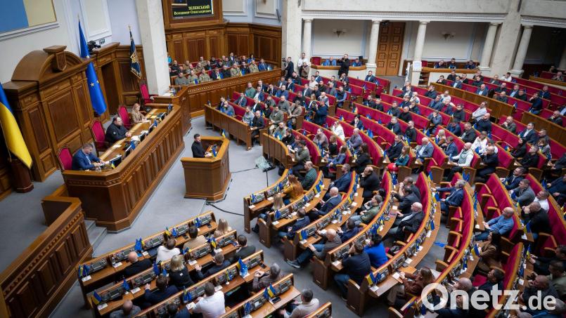 Trotz des laufenden Krieges tagt das ukrainische Parlament weiter. (Archivbild) Bild: Press Service Of The President O/Press Service Of The President Of Ukraine/dpa