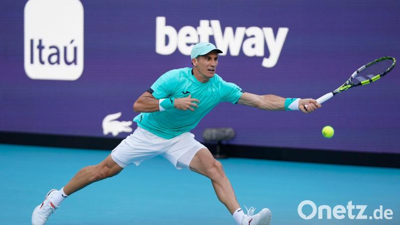 Tennisprofi Facundo Bagnis aus Argentinien ist vorläufig suspendiert. Bild: Wilfredo Lee/AP/dpa