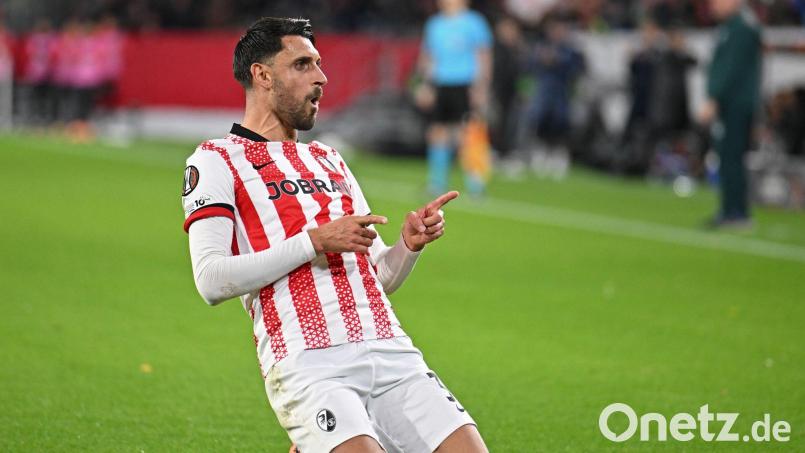 Vincenzo Grifo erzielte erneut ein Freistoßtor für Freiburg Bild: Harry Langer/dpa