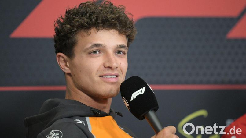 Eine Aktion mit anschließender Strafe für Red Bull amüsierte Lando Norris. Bild: Then Chih Wey/Xinhua/dpa