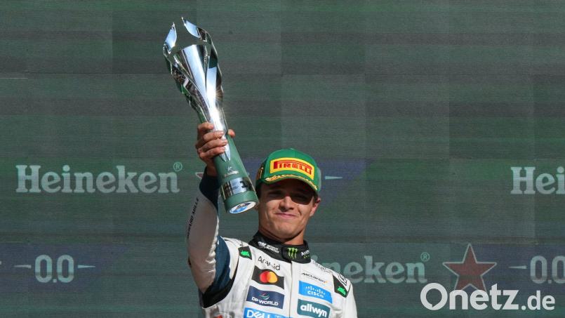 Mit einem Punkt Vorsprung der neue WM-Führende: Lando Norris- Bild: Fernando Llano/AP/dpa