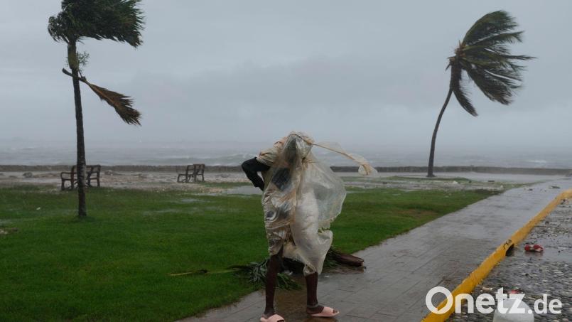 „Melissa“ dürfte mit extremer Wucht auf Jamaika treffen. Bild: Matias Delacroix/AP/dpa