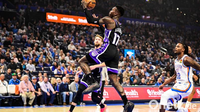 Dennis Schröder erlebte einen ruhigen Abend. Bild: Gerald Leong/AP/dpa