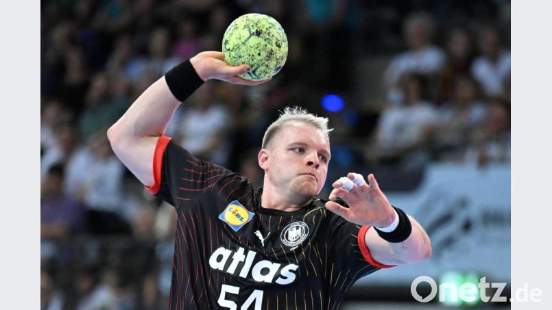 Justus Fischer fällt für die Länderspiele der DHB-Auswahl gegen Island aus. (Archivbild) Bild: Bernd Weißbrod/dpa