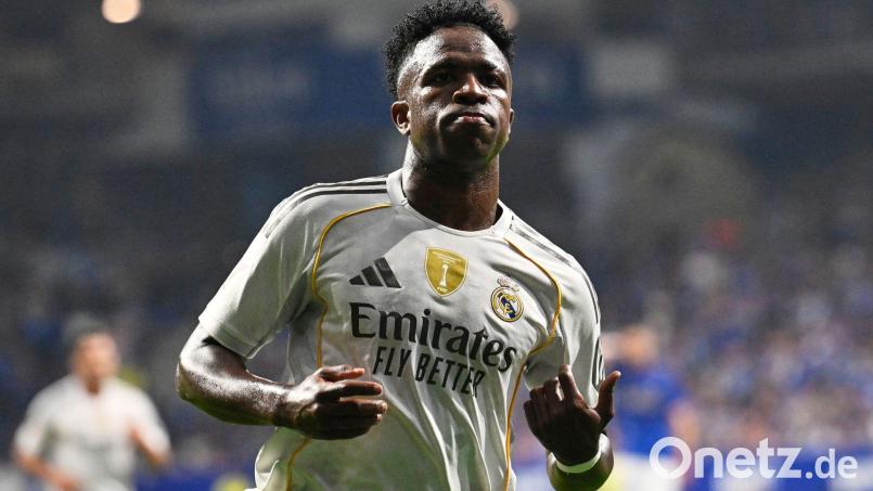 Vinicius Junior sorgt in Madrid für Wirbel. (Archivbild) Bild: Miguel Oses/AP/dpa