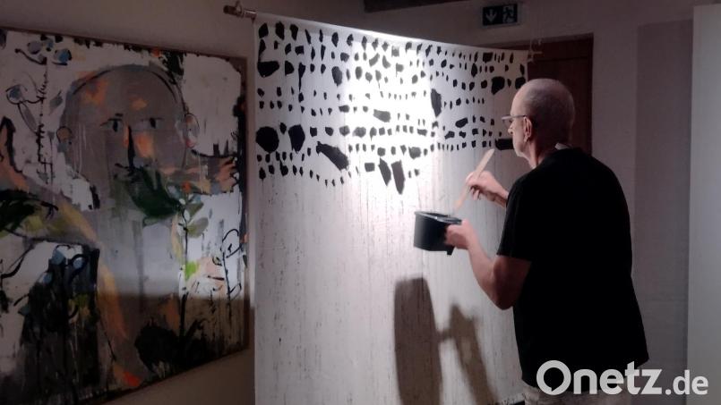 Das neue Werk von Leo Schötz: ‚Eschenbach-Rhythm 667/2025‘ im Museum &quot;Beim Taubnschuster&quot;. Bild: Heimatverein