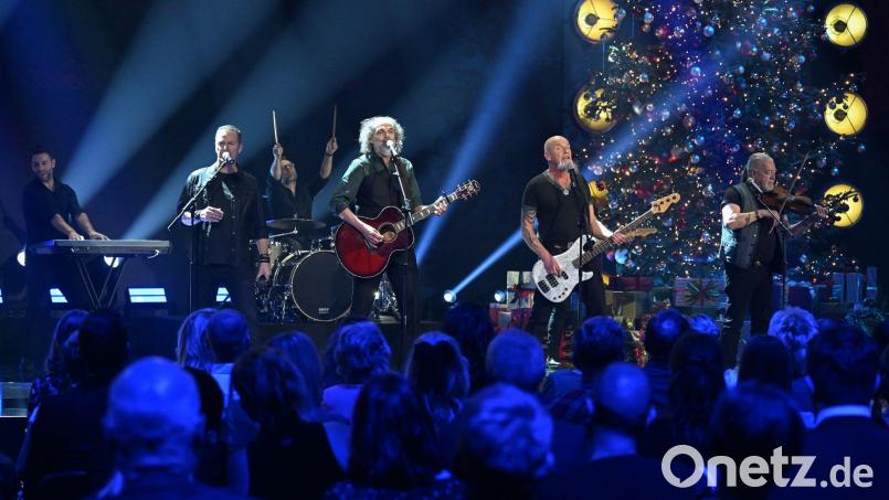 Santiano mischen in ihren hymnischen Songs Elemente von Seemannsliedern, Irish Folk, Pop und Rock. (Archivbild) Bild: Hendrik Schmidt/dpa