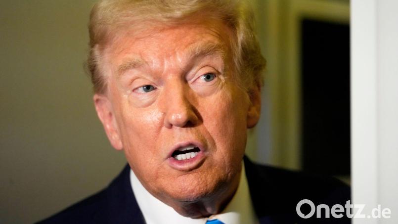 Trump stellt sich hinter das Vorgehen der ICE-Behörde. Bild: Mark Schiefelbein/AP/dpa