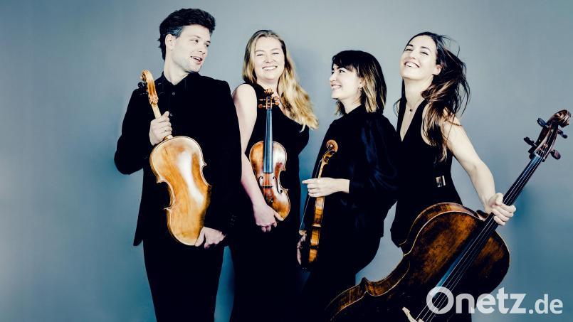 Das "Barbican Quartet" macht mit Schumann, Webern und Mozart Station bei den Weidener Meisterkonzerten. Bild: Andrej Grilc/exb
