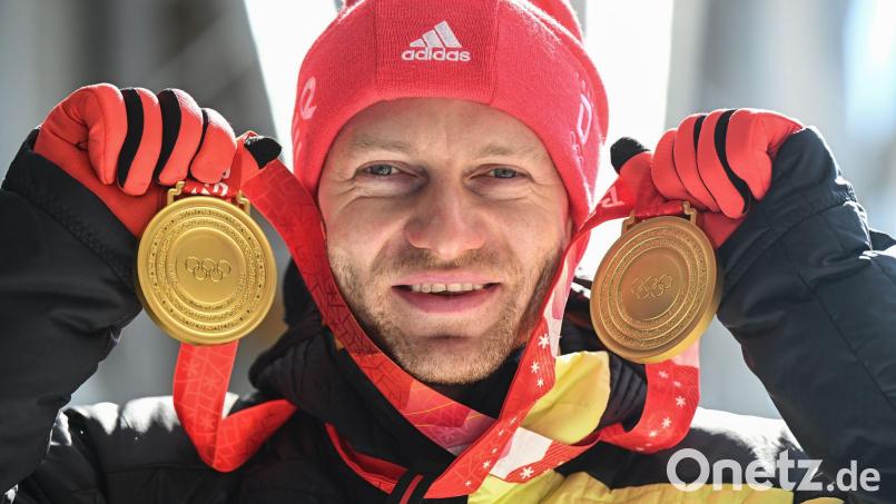 Der viermalige Olympiasieger Francesco Friedrich will in Cortina seine Olympia-Erfolge wiederholen. (Archivbild) Bild: Robert Michael/dpa-Zentralbild/dpa