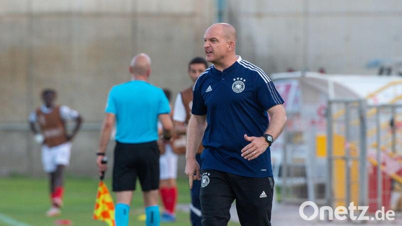 Bundestrainer Marc-Patrick Meister sah ein Blitztor seines Teams. Bild: Berney Ardov/dpa