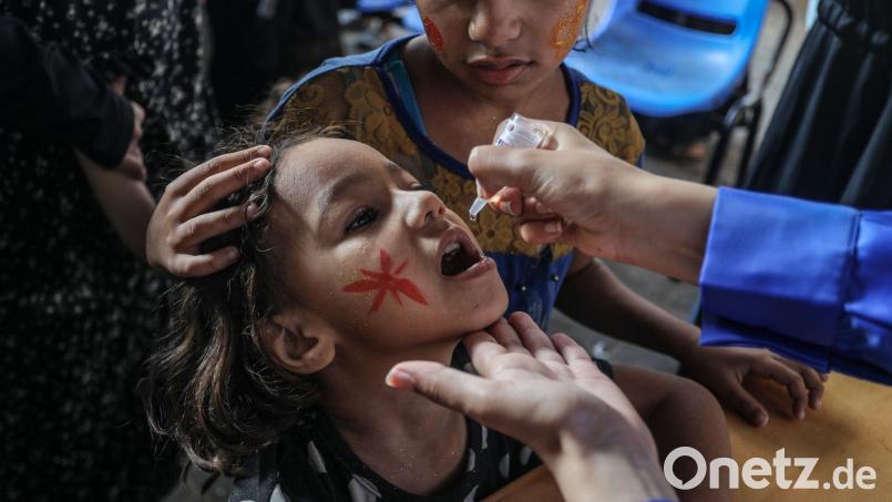 Die Impfrate ist durch den Konflikt drastisch gesunken (Archivbild) Bild: Abed Rahim Khatib/dpa