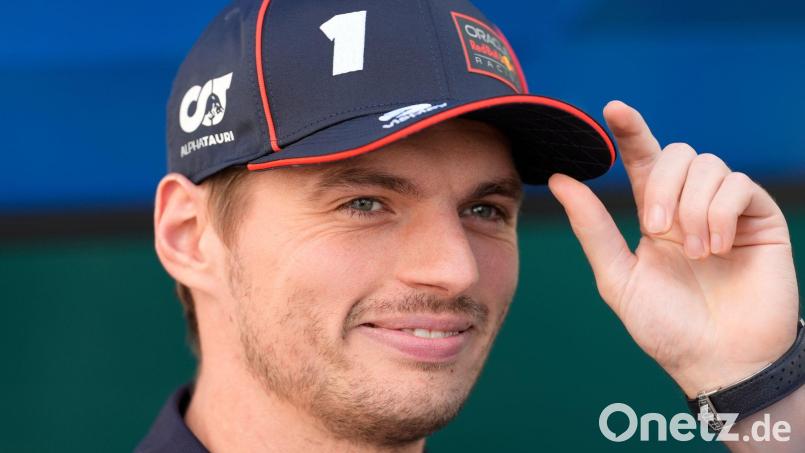 Titelverteidiger Max Verstappen in der Rolle des Jägers - er bleibt entspannt. Bild: Fernando Llano/AP/dpa