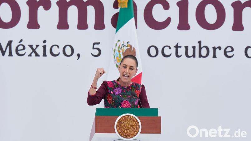 Mexikos erste Präsidentin will mehr gegen sexuelle Belästigung tun. (Archivbild) Bild: Fernando Llano/AP/dpa