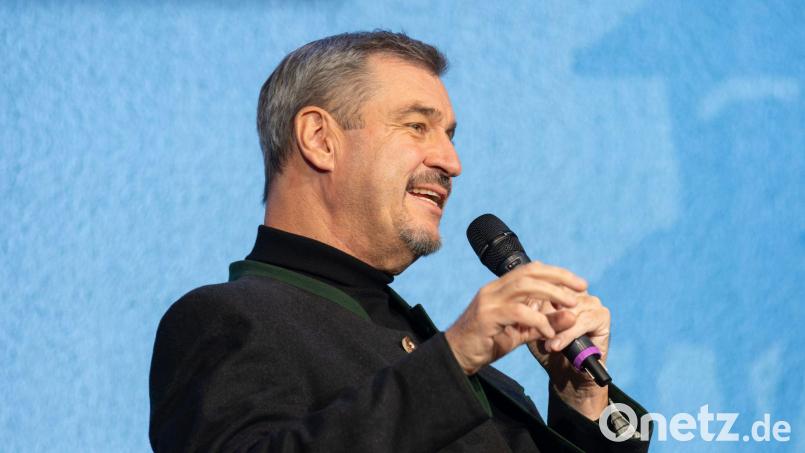 Im Gespräch hat Söder über seine erste Liebe geplaudert. Bild: Silas Stein/dpa