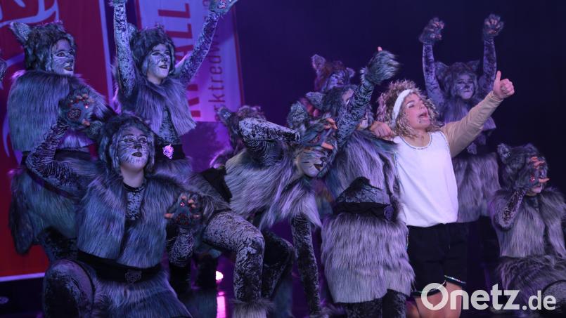 Tolle Kostüme und eine anspruchsvolle Choreografie bot die Eulengarde mit ihrem Schautanz „Wölfe – gekommen, um zu bleiben“ Bild: Michael Meier