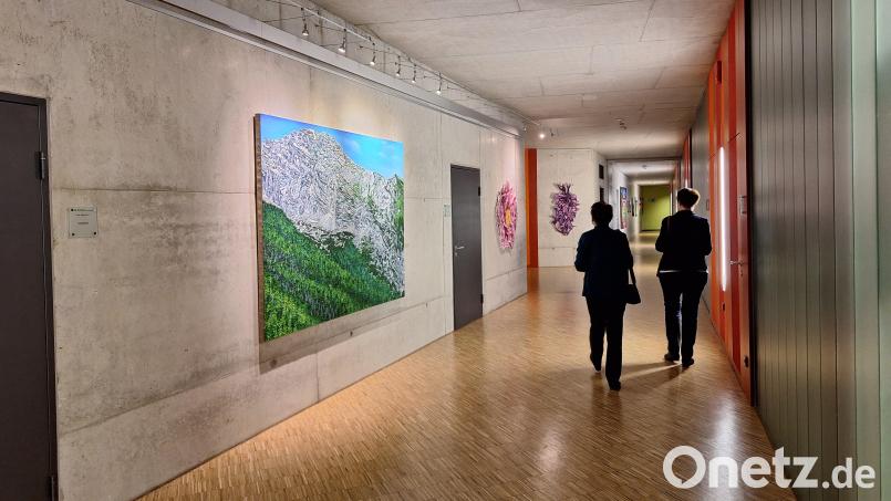 Vernissagen im Verwaltungsgebäude des Schwandorfer Müllkraftwerkes, als gut besuchte gesellschaftliche Ereignisse, sind bald nicht mehr möglich. Der Schutz der kritischen Infrastruktur wird verstärkt. Derzeit sind Werke von Katharina Gierlach zu sehen. Bild: bl