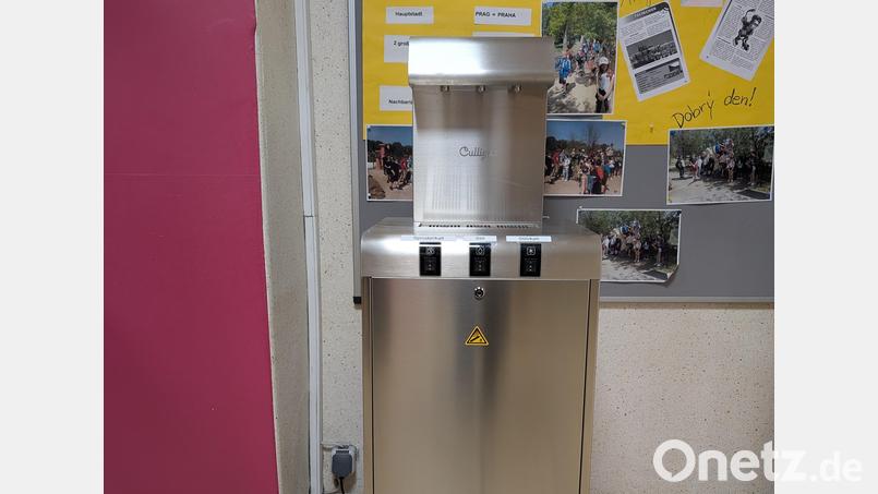 Bereits 2025 förderte die ILE-Region mehrere regionale Projekte, darunter den Kauf eines Trinkwasserspenders für Schüler in Eschenbach. Bild: ILE-Region VierStädtedreieck