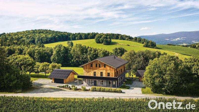 Dieses Architektenhaus hat ein Berliner gewonnen. Bild: -/Traumhausverlosung/dpa