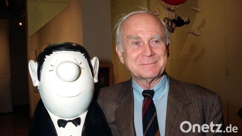 Der künstlerische Nachlass von Vicco von Bülow, alias Loriot, geht als Dauerleihgabe an das Caricatura Museum Frankfurt (Archivbild). Bild: Karlheinz Schindler/dpa