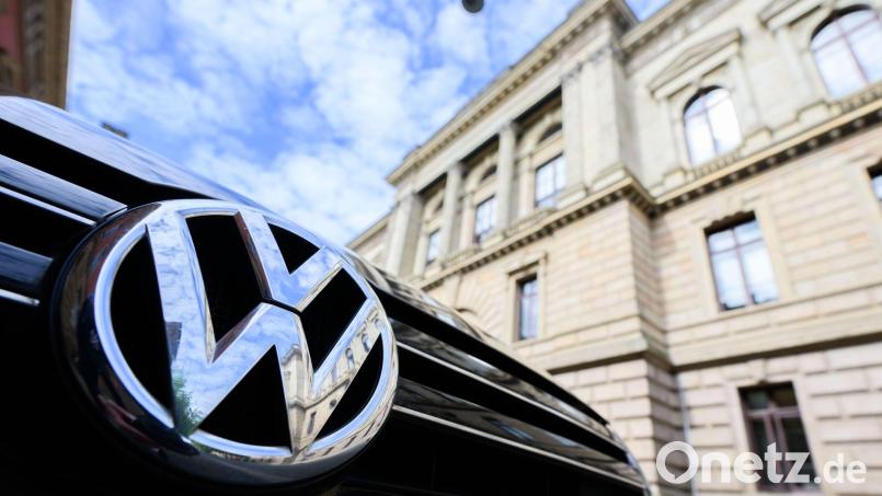Am Landgericht Braunschweig beginnt ein zweiter Betrugsprozess zur Aufklärung des Dieselskandals bei VW. (Archivbild) Bild: Julian Stratenschulte/dpa Pool/dpa