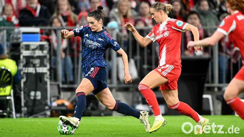 Spielerin des Spiels: Klara Bühl war einmal mehr Vorbereiterin gegen den FC Arsenal. Bild: Jens Niering/dpa