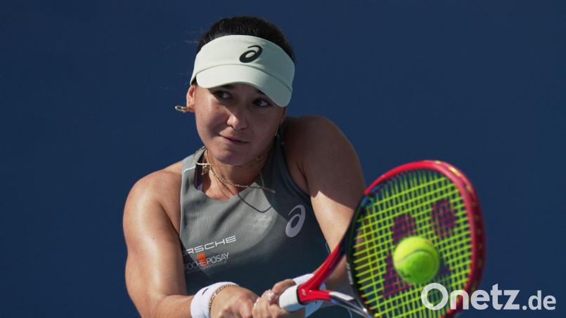 Tennisspielerin  Eva Lys erhält Tausende Hassnachrichten. (Archivfoto) Bild: Andy Wong/AP/dpa