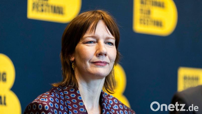 Schauspielerin Sandra Hüller beim Braunschweig International Film Festival: Sie ist dort Stargast und wird mit dem Hauptpreis ausgezeichnet. Bild: Michael Matthey/dpa