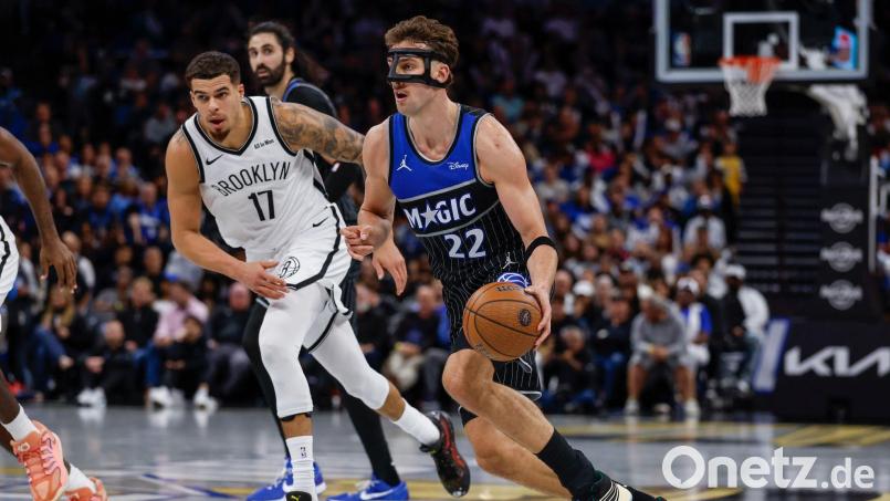 Franz Wagner (r.) erzielte 25 Punkte. Bild: Kevin Kolczynski/AP/dpa