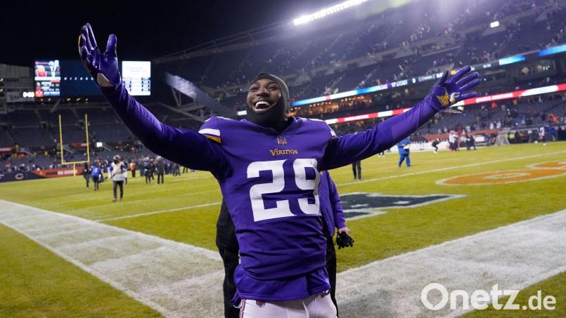 Laut Medien ist Kris Boyd (hier im Trikot der Minnesota Vikings) durch eine Schussverletzung schwer verletzt worden. (Archivfoto) Bild: David Banks/AP/dpa