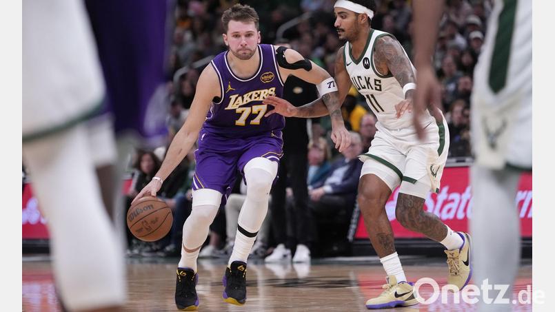 Luka Doncic erzielte wieder über 40 Punkte. Bild: Morry Gash/AP/dpa