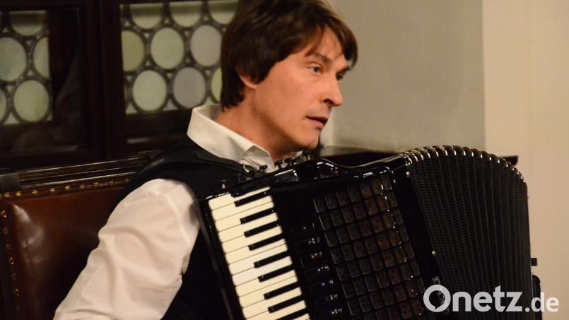 Igor Kvashevich bei seinem Auftritt im Alten Rathaus. Bild: Kunz