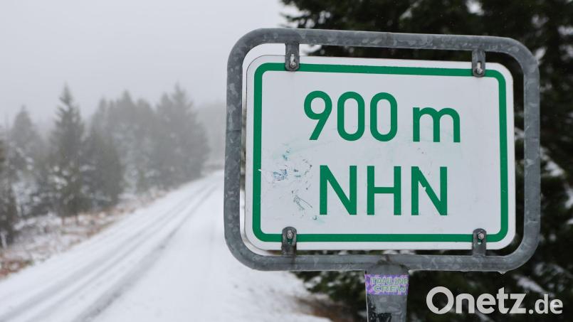 Ab einer Höhe von 400 bis 600 Meter kann es schneien. Bild: Matthias Bein/dpa