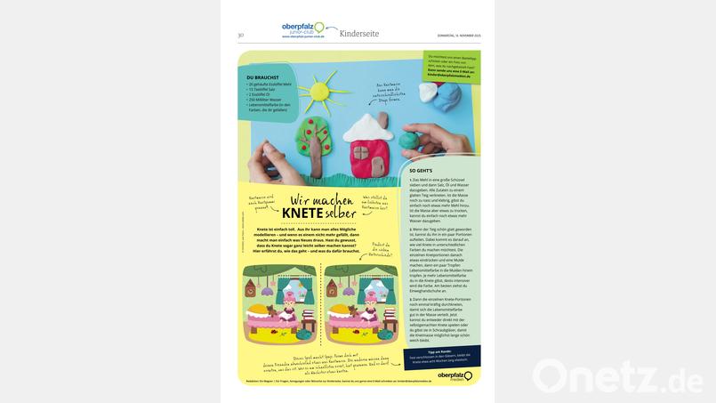 Wir machen Knete. Bild: Oberpfalz Medien