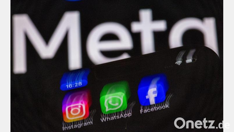 Instagram und WhatsApp sind inzwischen bei Meta integriert. (Archivbild) Bild: Jens Büttner/dpa