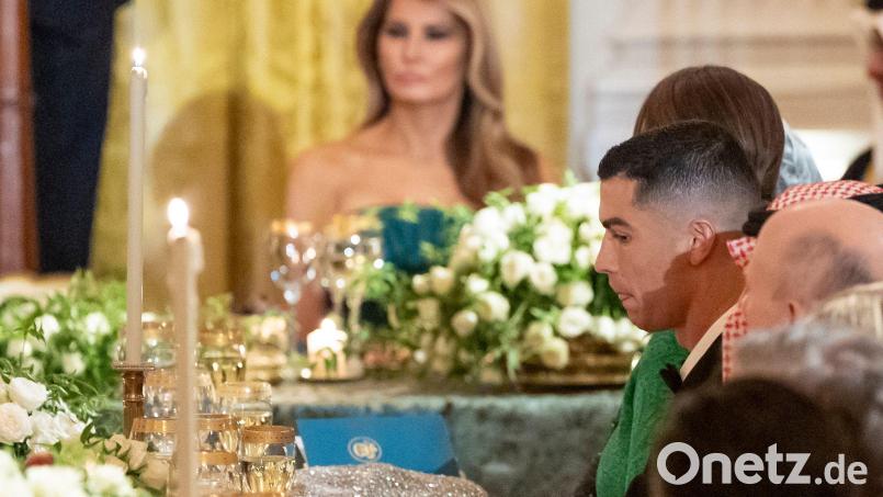 Gast im Weißen Haus: Superstar Cristiano Ronaldo. Bild: Alex Brandon/AP/dpa