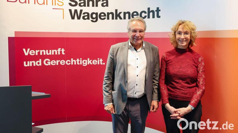 Die Einigkeit ist dahin: Zwischen den beiden BSW-Co-Vorsitzenden Klaus Ernst und Irmgard Freihoffer tobt ein heftiger Streit. (Archivbild) Bild: Daniel Löb/dpa