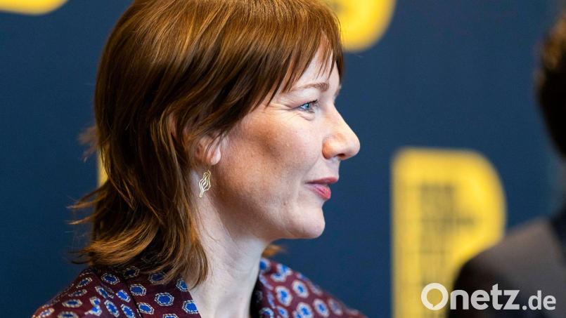 Schauspielerin Sandra Hüller beim Braunschweig International Film Festival: Sie wurde dort als Stargast mit dem Hauptpreis ausgezeichnet. (Archivbild) Bild: Michael Matthey/dpa