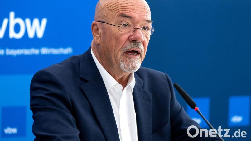 Wolfram Hatz, der Präsiden der vbw, sieht die Lage weiter kritisch. (Archivbild) Bild: Sven Hoppe/dpa