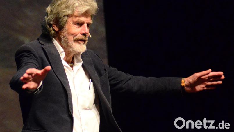 Reinhold Messner in der Max-Reger-Halle. Bild: Kunz