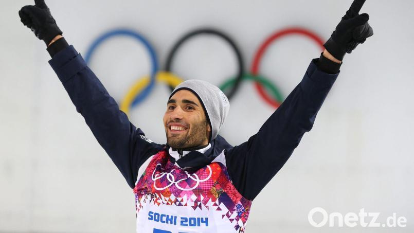 Martin Fourcade soll zwischen den Russen und dem Weltverband vermitteln. (Archivfoto) Bild: Armando Babani/EPA/dpa