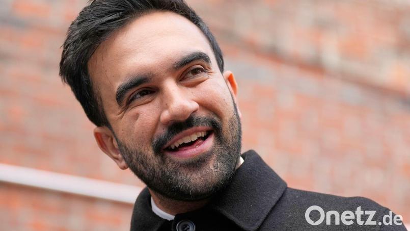 Bei dem Treffen soll es laut Mamdanis Team um öffentliche Sicherheit, wirtschaftliche Stabilität und Bezahlbarkeit gehen. Bild: Seth Wenig/AP/dpa